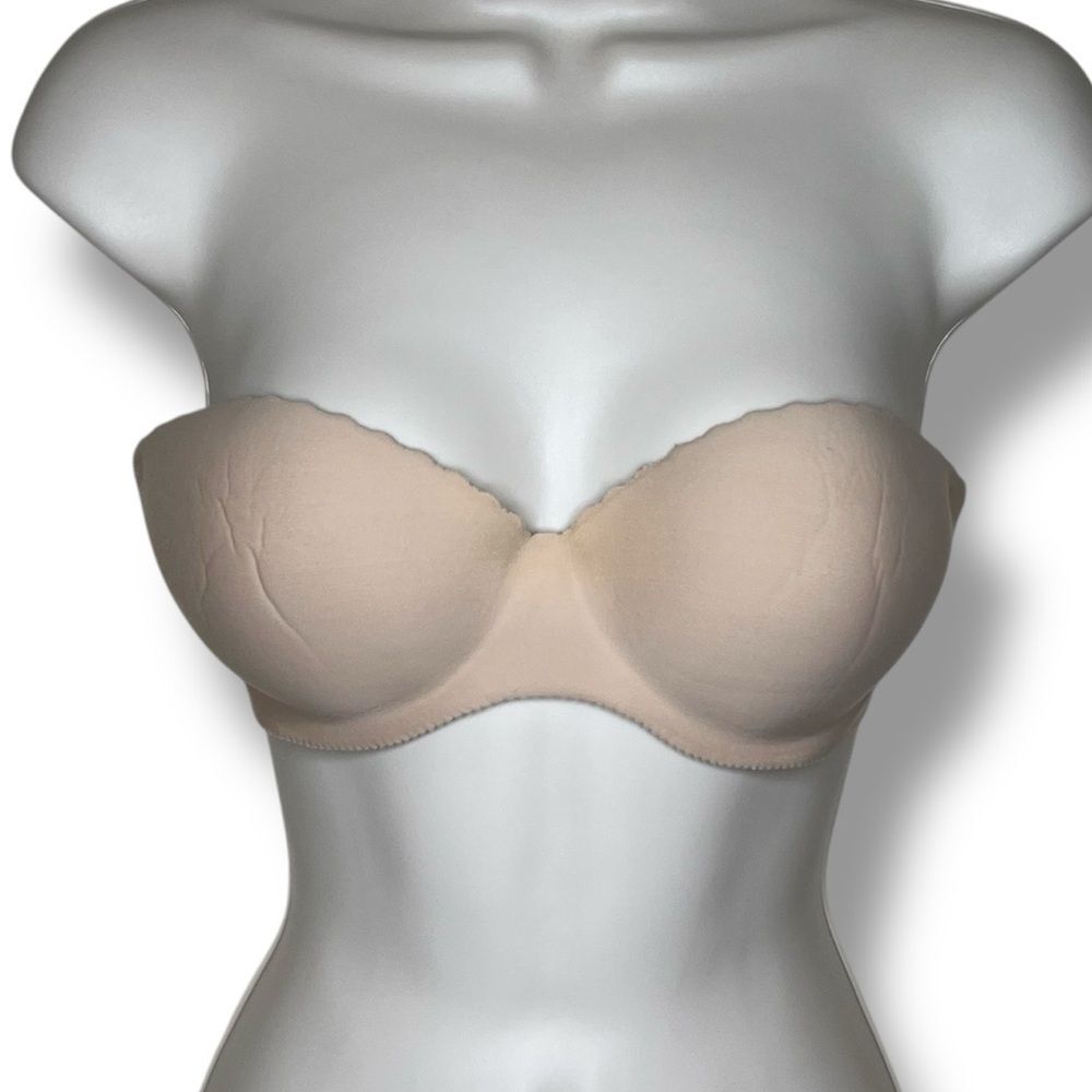 Victorias Secret Angels Secret Embrace Nude Strapless Bra Size 34C NO STRAPS